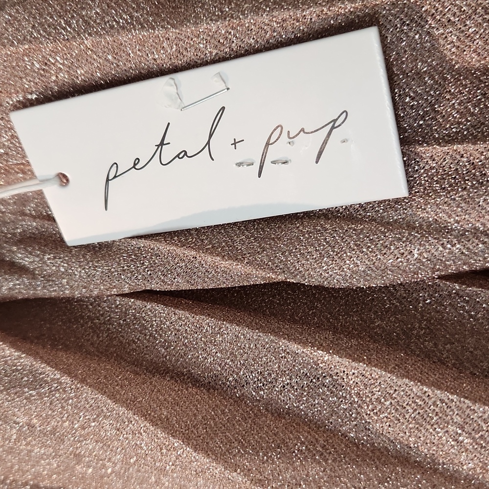 Petal & Pup Women's Gia Pleated Halterneck Maxi Dress - Picture 6 of 8